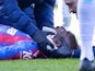 Crystal Palace's Jean-Philippe Mateta receives treatment on March 1, 2025