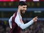 Aston Villa's Marco Asensio celebrates after scoring on February 28, 2025