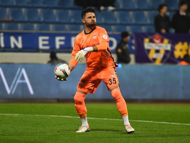 Ali Sasal Vural of Sivasspor against Eyupspor on January 31, 2025