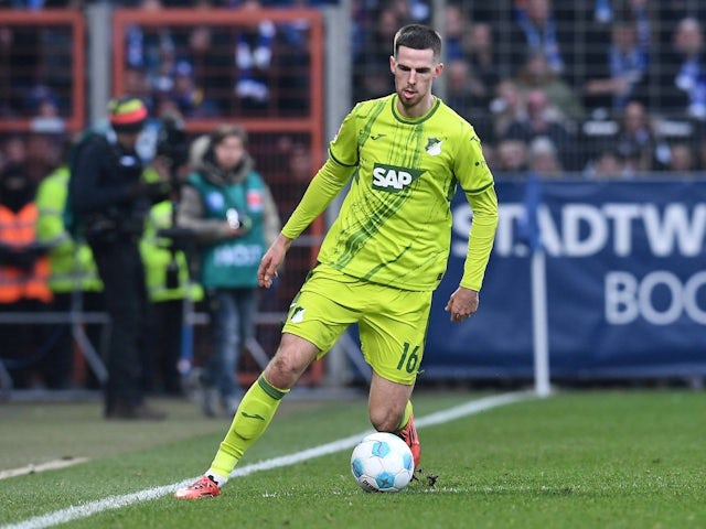 Anton Stach of Hoffenheim during his side's match against VfL Bochum, on March 1, 2025