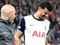 Tottenham Hotspur's Dominic Solanke goes off injured on March 6, 2025