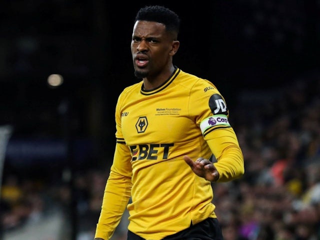 Nelson Semedo of Wolverhampton Wanderers during his side's clash against Everton, on March 8, 2025