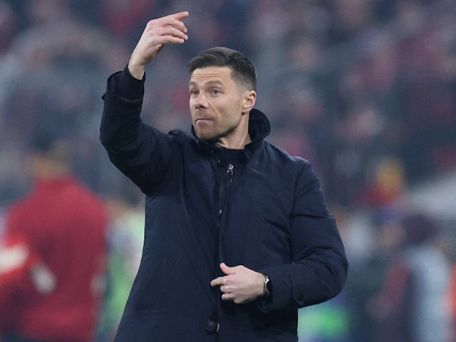 Bayer Leverkusen manager Xabi Alonso on March 5, 2025