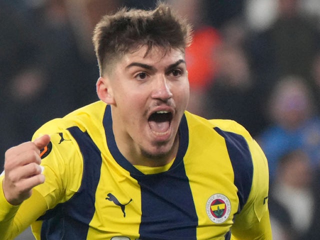 Fenerbahce's Yusuf Akcicek pictured on February 13, 2025