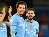 Manchester City's Jack Grealish and Bernardo Silva on December 4, 2024